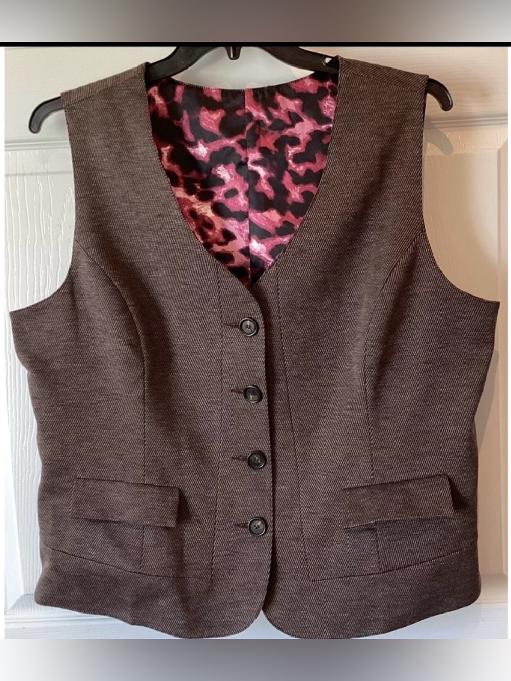Vintage MERYL DIAMOND Reversible Vest Size 16